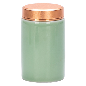 Keramička posuda za čaj s Celadon završetkom i poklopcem od legure, otporna na vlagu, mogućnost ispisa logotipa