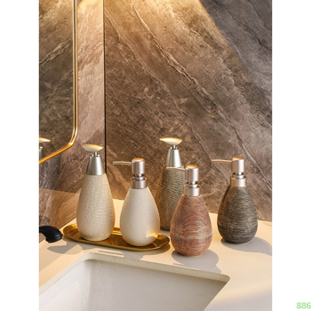 Κεραμικός δοχέας σαπουνιού μπάνιου με αντλία, ρετρό ιαπωνικό στυλ, πιστοποιημένο CUPC