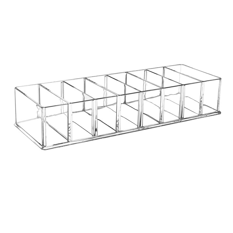 Ακρυλική θήκη αποθήκευσης παλέτας σκιάς ματιών – πλαστικός οργανωτής μακιγιάζ, μοντέρνος μινιμαλισμός, κυκλοφόρησε το 2024.