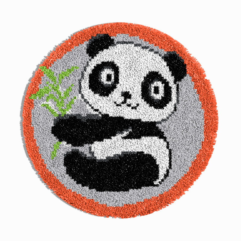 Kör alakú állatmotívumos hímzőkészlet | akril szál | kartoon/anime minta | keresztszemes készlet | nappali, hálószoba, gyerekszoba számára