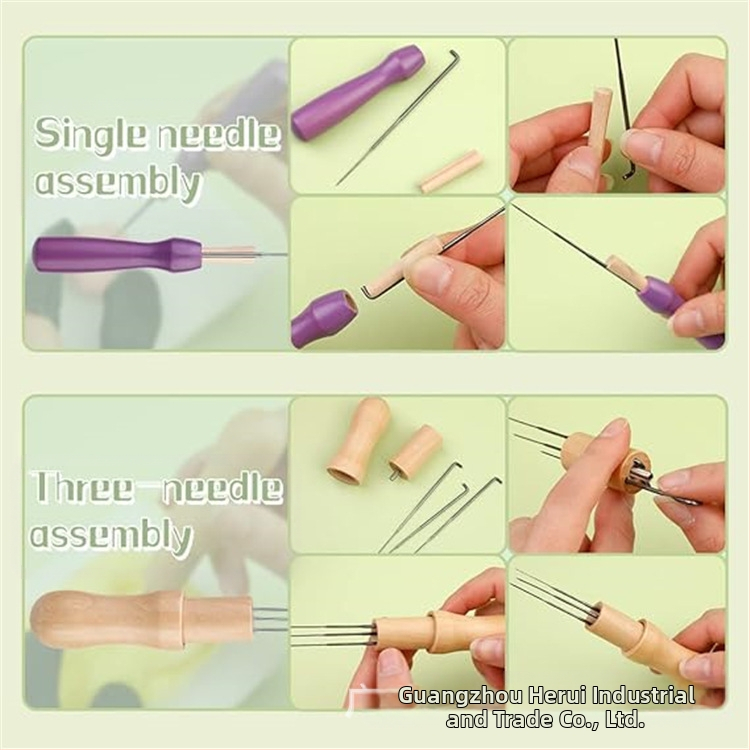 Sada nástrojov na ihlové filcovanie pre začiatočníkov, 20 kusov v balení, Herui