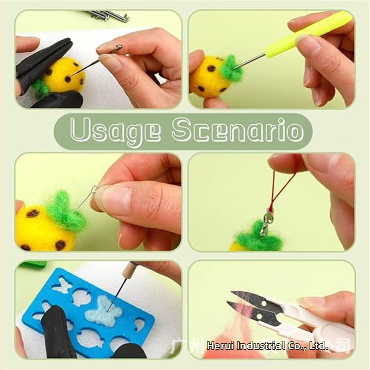 Sada nástrojov na ihlové filcovanie pre začiatočníkov, 20 kusov v balení, Herui