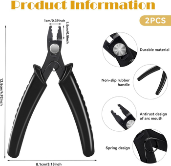 Aikool Gyöngycrimpelő fogó – csúszásmentes, hegyes vég, ékszerész eszköz