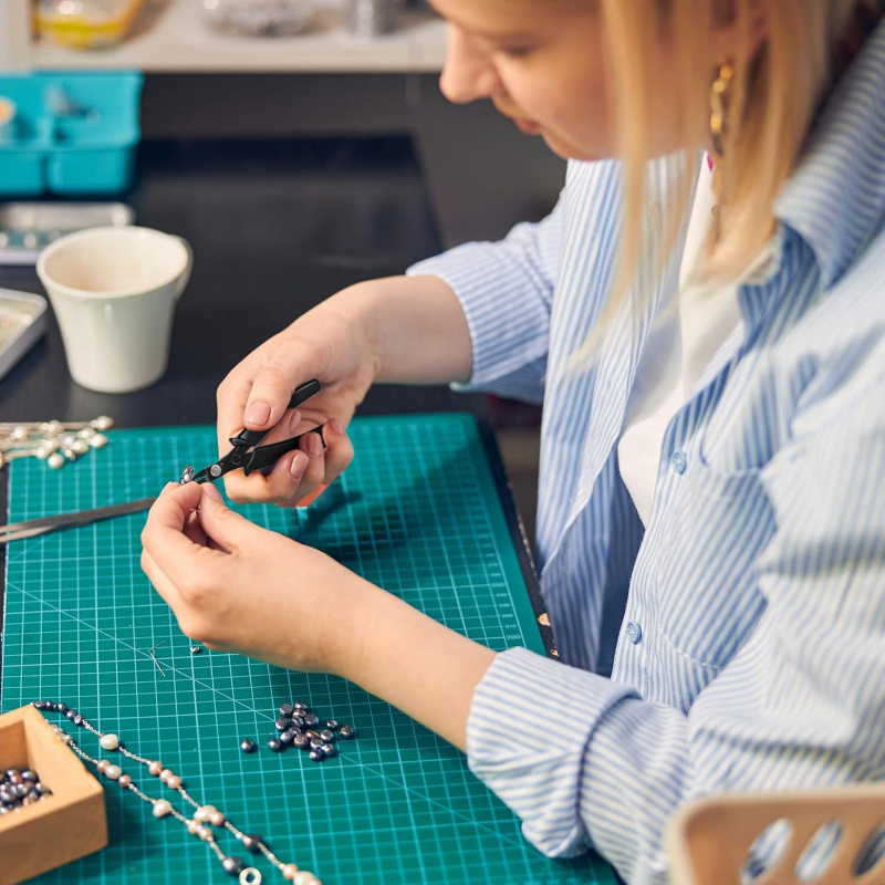 Aikool Gyöngycrimpelő fogó – csúszásmentes, hegyes vég, ékszerész eszköz