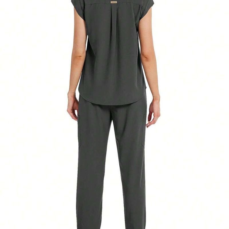 Ανδρικό σετ Corduroy με γιακά στήριξης και παντελόνια, ανθεκτικό στη φλόγα, για διοικητική/δικαστική χρήση, Άνοιξη 2025