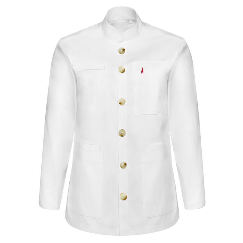 Γυναικείο εξωτερικό ιατρικό ρούχο με γιακά-πέτο, μακριά μανίκια, πολυεστέρας με απομάκρυνση υγρασίας