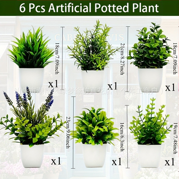 Τεχνητό επιτραπέζιο φυτό σε γλάστρα για διακόσμηση — Υλικό: Πλαστικό, Κατασκευή: Χύτευση με έγχυση, Χρήσεις: διακόσμηση σπιτιού, αξεσουάρ φωτογράφισης, γάμοι