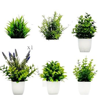 Τεχνητό επιτραπέζιο φυτό σε γλάστρα για διακόσμηση — Υλικό: Πλαστικό, Κατασκευή: Χύτευση με έγχυση, Χρήσεις: διακόσμηση σπιτιού, αξεσουάρ φωτογράφισης, γάμοι