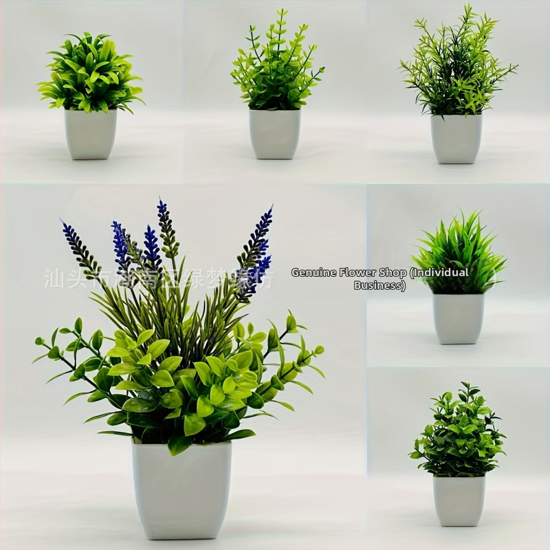 Umelá stolná rastlina v kvetináči na dekoráciu — Materiál: Plast; Spracovanie: vstrekovanie; Použitie: dekor interiéru, rekvizity na fotografovanie, svadby