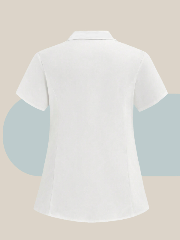 Cmeina Unisex κοντομάνικο τοπ, απομακρύνει την υγρασία, πολυεστέρας 95%+, ιατρικές στολές/εργαζόμενη ένδυση, Καλοκαίρι 2025