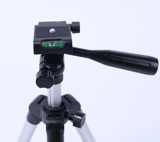 Τρίποδο για κάμερες από κράμα αλουμινίου, κατασκευή 3 τμημάτων, κεφαλή PTZ, μέγιστο φορτίο 5 kg