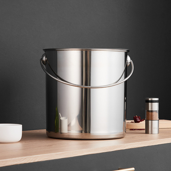Recipient din oțel inoxidabil pentru orez, făină și ulei, capacitate 4–5 L, rezistent la umezeală și insecte, personalizabil cu logo