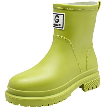 Sieviešu PVC lietus zābaki, bezšuvju konstrukcija, zems papēdis 1–3 cm, četrām sezonām