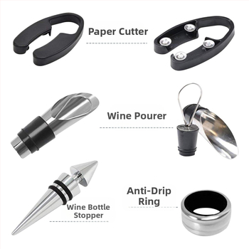 Nerūsējošā tērauda jūras zirga formas atslēgu komplekts – daudzfunkcionāls dzērienu komplekts, zīmols Five, 5 komponenti, 5 komplekti, izlaišanas vasarā 2013