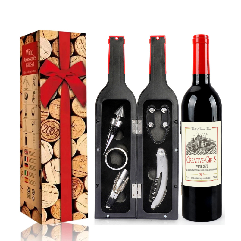 Nerūsējošā tērauda jūras zirga formas atslēgu komplekts – daudzfunkcionāls dzērienu komplekts, zīmols Five, 5 komponenti, 5 komplekti, izlaišanas vasarā 2013