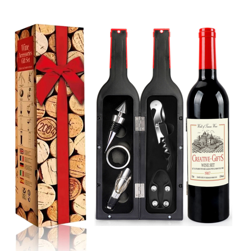 Nerūsējošā tērauda jūras zirga formas atslēgu komplekts – daudzfunkcionāls dzērienu komplekts, zīmols Five, 5 komponenti, 5 komplekti, izlaišanas vasarā 2013