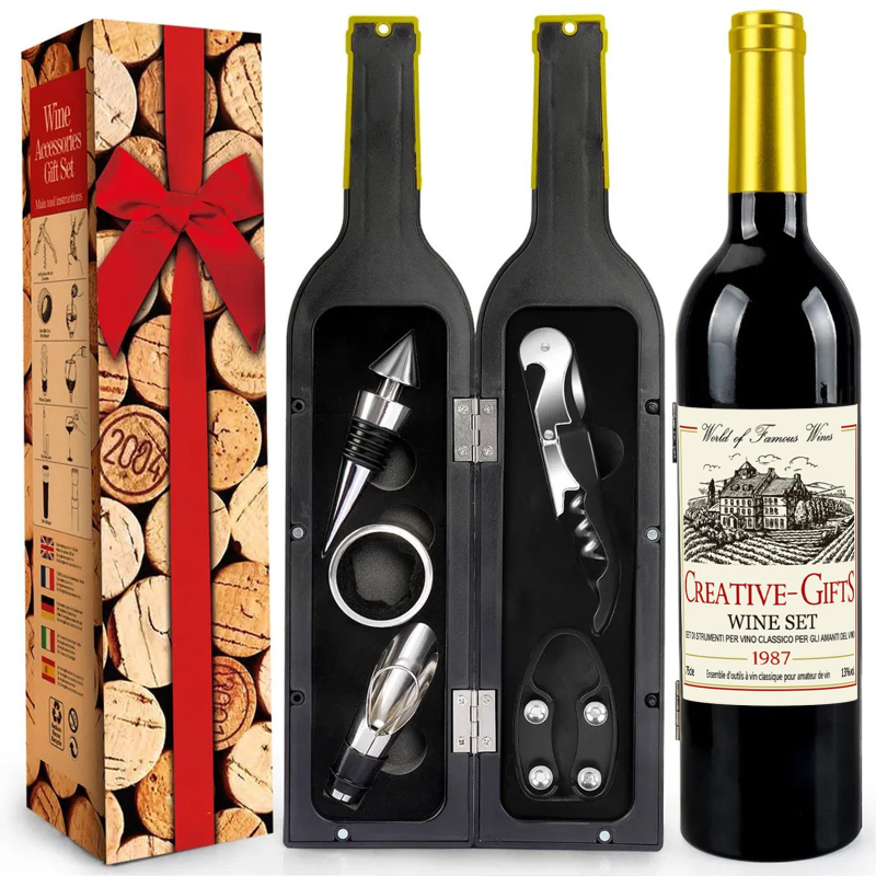 Nerūsējošā tērauda jūras zirga formas atslēgu komplekts – daudzfunkcionāls dzērienu komplekts, zīmols Five, 5 komponenti, 5 komplekti, izlaišanas vasarā 2013