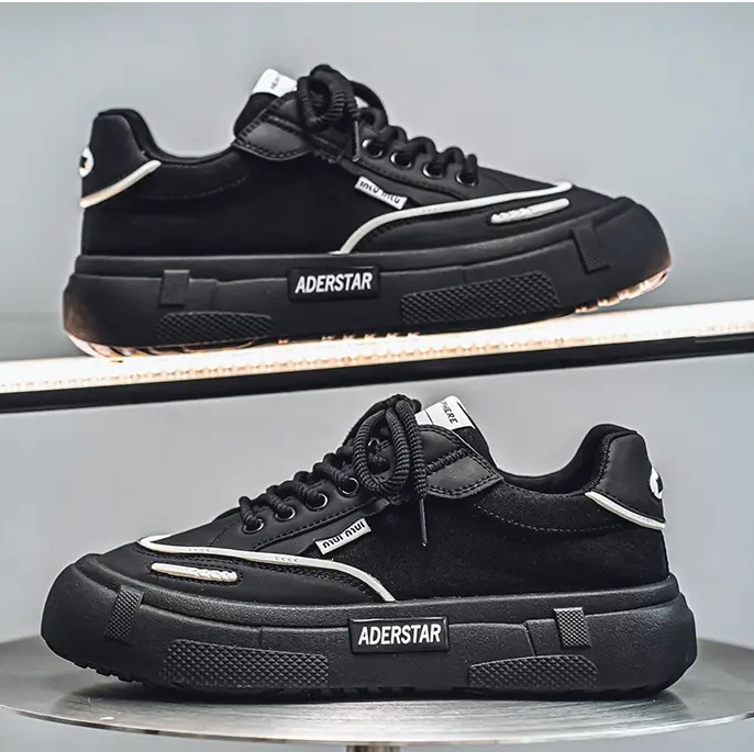 Ανδρικά χαμηλά πάνινα παπούτσια για περπάτημα: διαπνέοντα, ελαφρά, αντιολισθητική καουτσούκ σόλα, διχτυωτή επένδυση, κορδωτές