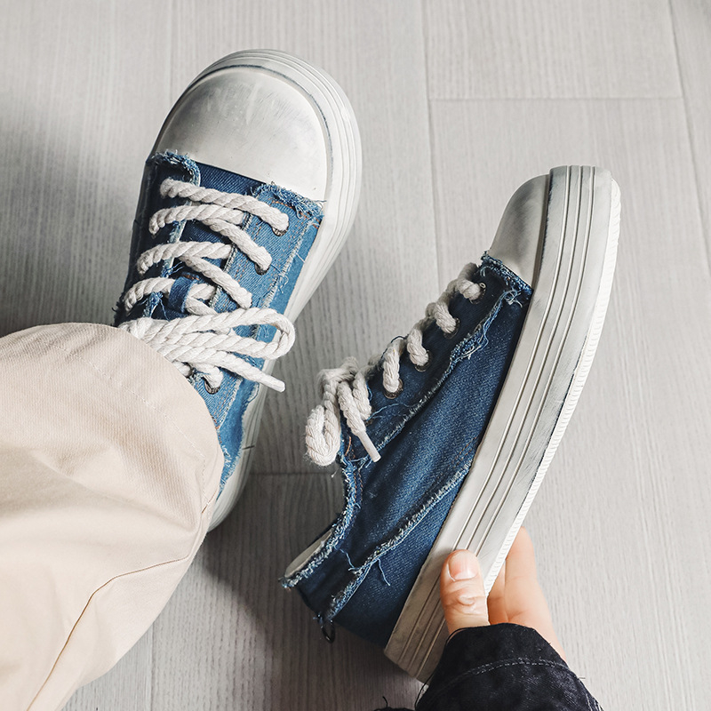 Adidași unisex din pânză, respirabili, durabili, talpă din cauciuc, branț EVA, stil coreean casual, vârf rotund