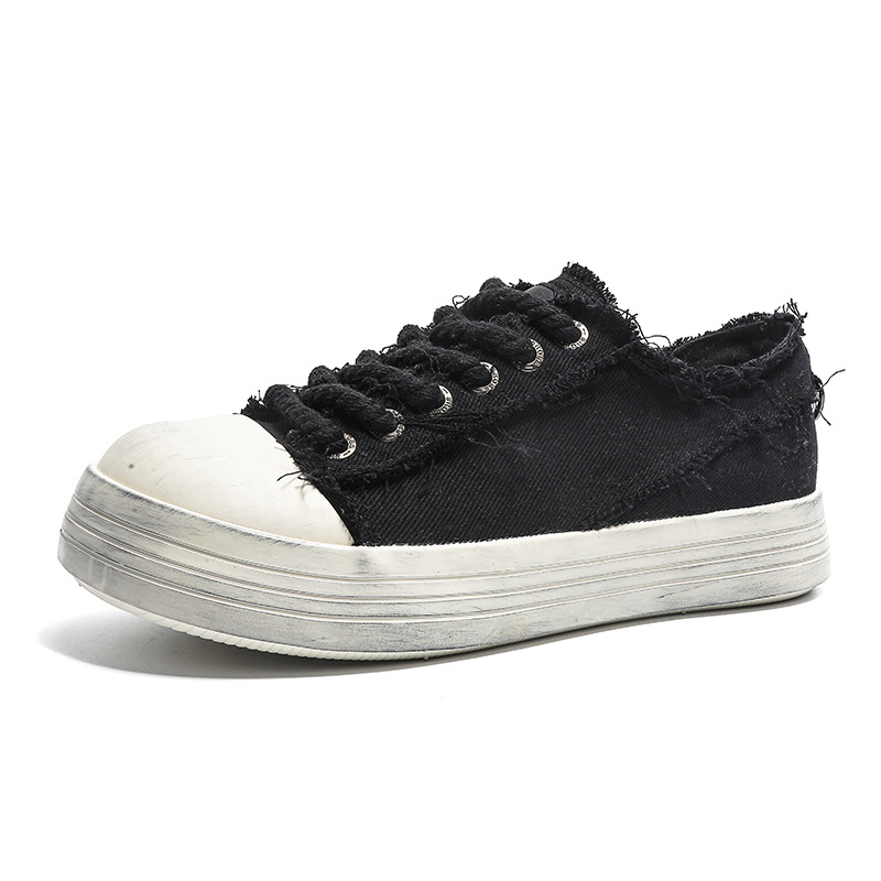 Adidași unisex din pânză, respirabili, durabili, talpă din cauciuc, branț EVA, stil coreean casual, vârf rotund