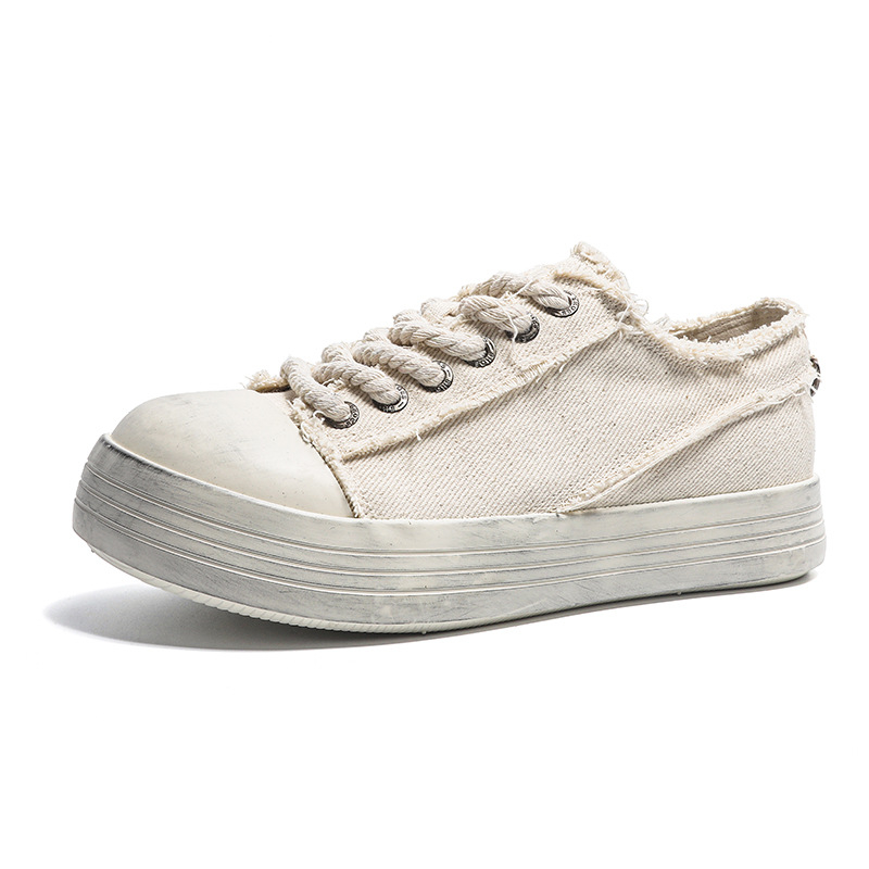 Adidași unisex din pânză, respirabili, durabili, talpă din cauciuc, branț EVA, stil coreean casual, vârf rotund