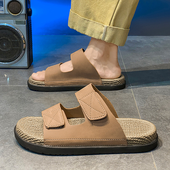 Ανδρικά σανδάλια EVA επάνω μέρος, EVA σόλα, χαλαρό στυλ με ανοιχτό δάχτυλο, slip-on, καλοκαίρι 2025