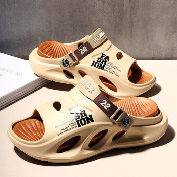 Ανδρικές παντόφλες EVA με σχέδιο γράμματα, σόλα EVA χύτευση με έγχυση, ελαφρύ βάρος 380 g, λανσάρισμα άνοιξη 2025