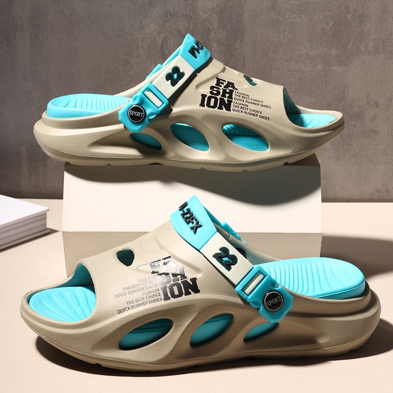 Ανδρικές παντόφλες EVA με σχέδιο γράμματα, σόλα EVA χύτευση με έγχυση, ελαφρύ βάρος 380 g, λανσάρισμα άνοιξη 2025