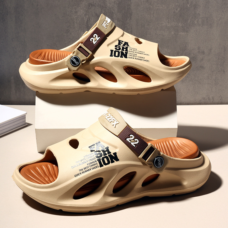 Ανδρικές παντόφλες EVA με σχέδιο γράμματα, σόλα EVA χύτευση με έγχυση, ελαφρύ βάρος 380 g, λανσάρισμα άνοιξη 2025