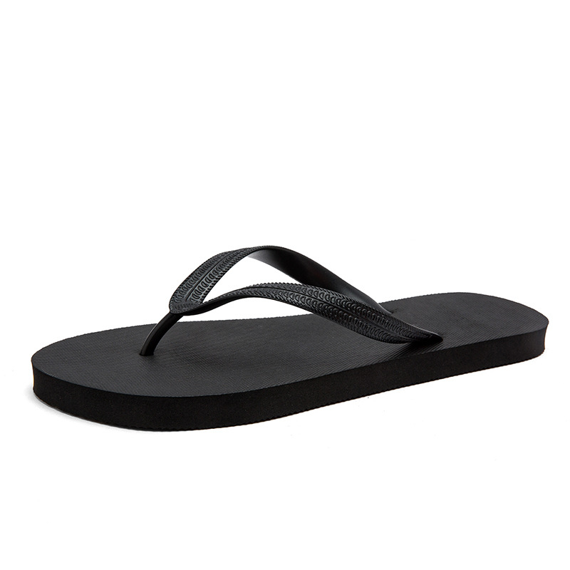 Flip-flopuri pentru bărbați, partea superioară din PVC, talpă din PE, stil casual cu degete deschise, tehnologie a talpii din cauciuc adeziv