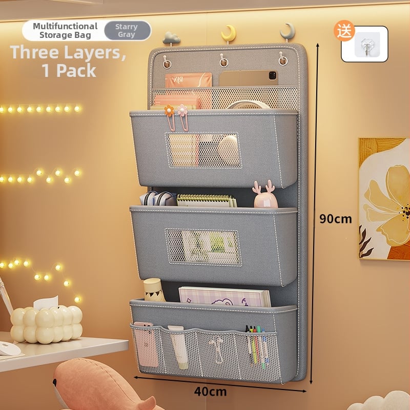 Organizator de lenjerie și șosete, montat pe perete — material Oxford, model SND4004, design tridimensional pe perete