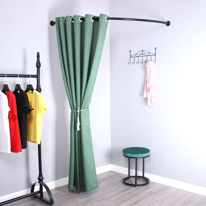 Curtină pentru cabina de probă într-un magazin de îmbrăcăminte | Material: Alt; Categorie: Altă; Aplicații: agățători pentru haine, rafturi pentru pantaloni, rafturi pentru cravate