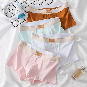 Ανδρικά βαμβακερά μποξέρ, αναπνεύσιμα, μεσαία μέση, πλεκτό ύφασμα, 95–100% βαμβάκι, για όλες τις εποχές