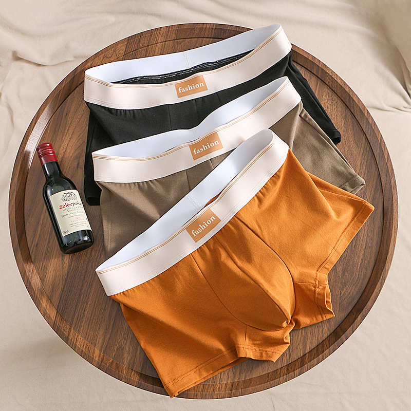 Ανδρικά βαμβακερά μποξέρ, αναπνεύσιμα, μεσαία μέση, πλεκτό ύφασμα, 95–100% βαμβάκι, για όλες τις εποχές