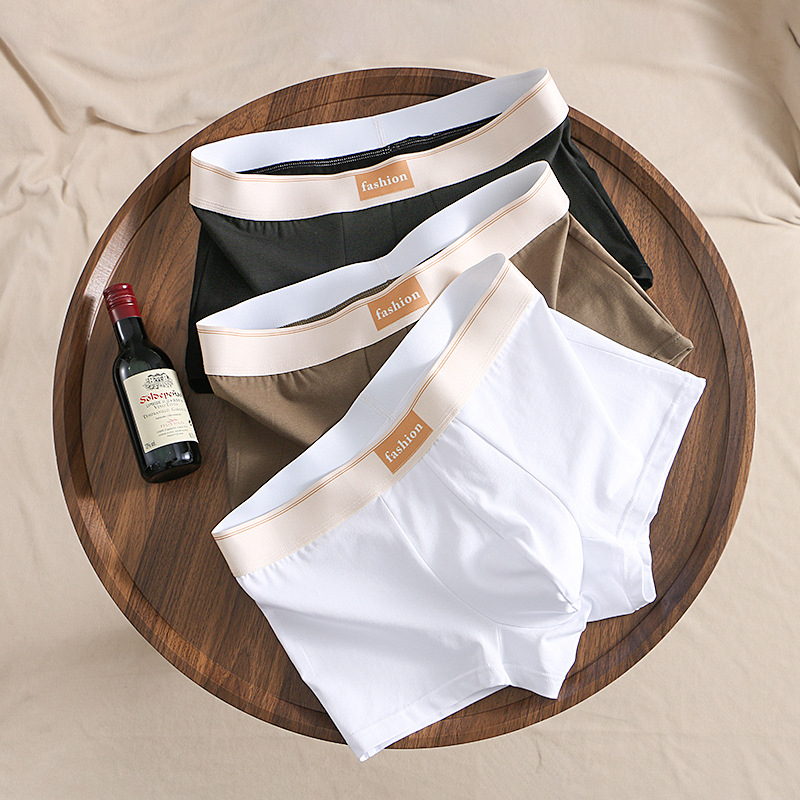 Ανδρικά βαμβακερά μποξέρ, αναπνεύσιμα, μεσαία μέση, πλεκτό ύφασμα, 95–100% βαμβάκι, για όλες τις εποχές