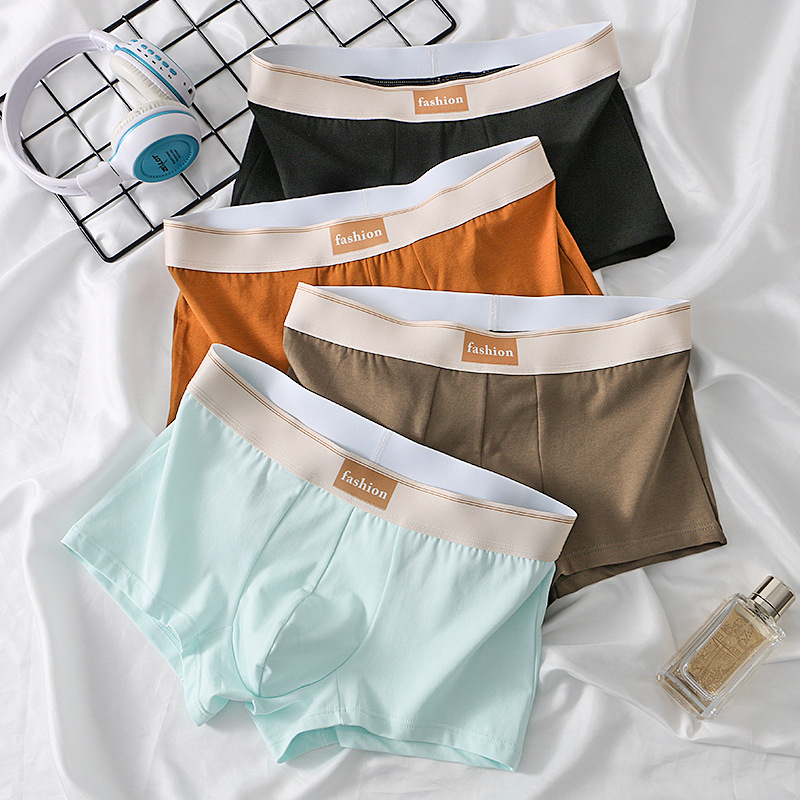 Ανδρικά βαμβακερά μποξέρ, αναπνεύσιμα, μεσαία μέση, πλεκτό ύφασμα, 95–100% βαμβάκι, για όλες τις εποχές