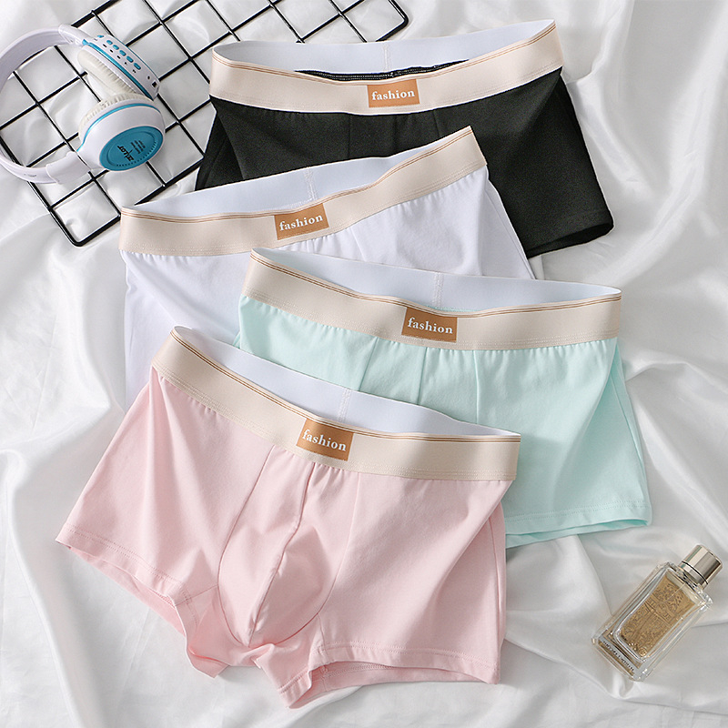 Ανδρικά βαμβακερά μποξέρ, αναπνεύσιμα, μεσαία μέση, πλεκτό ύφασμα, 95–100% βαμβάκι, για όλες τις εποχές