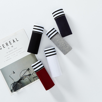 Ανδρικά μποξέρ από βαμβάκι, διαπνέοντα, χωρίς ραφές, με μεσαίο ύψος μέσης, αντιβακτηριακά