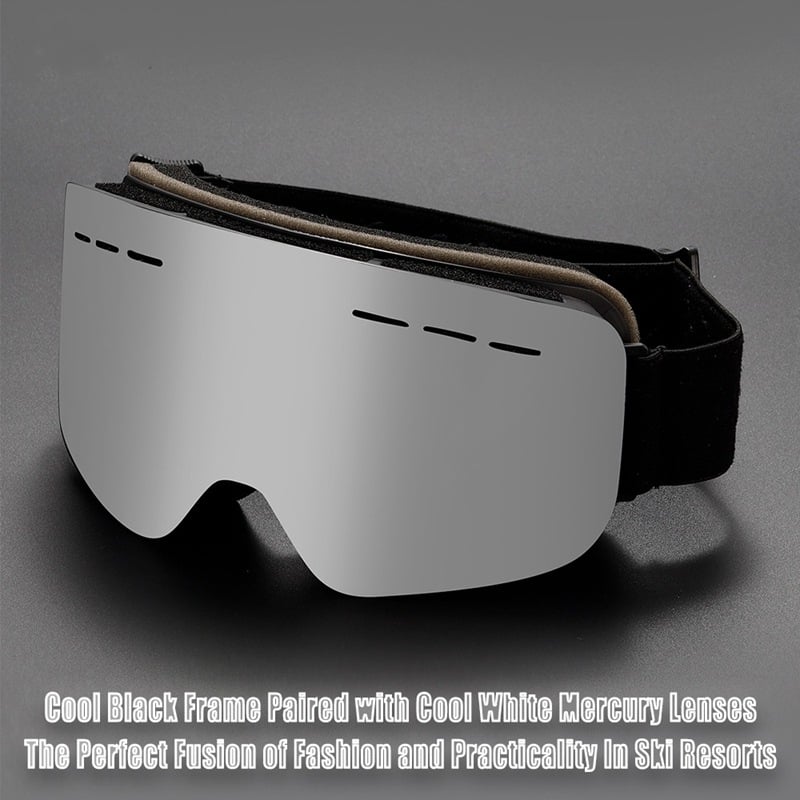 Dvigubo sluoksnio cilindrinės slidinėjimo akinės rinkinys, su anti-fog, UV apsauga, vėjo atsparios, su reguliuojamomis dioptrijomis