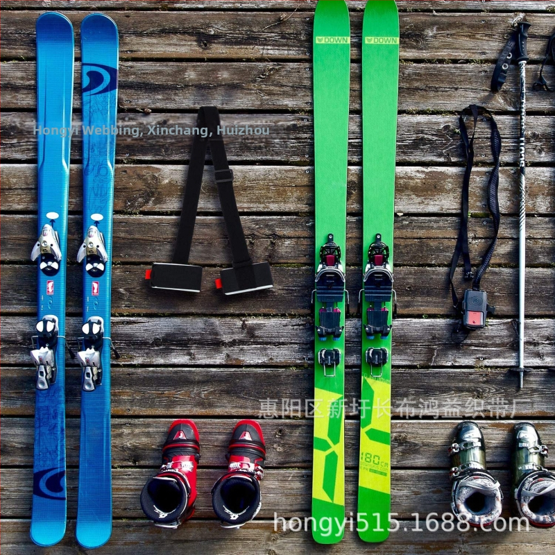 Velcro лента за ски ретайнер — регулируема, устойчива на надраскване, ръце свободни, за дрехи