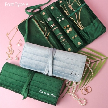 Τσάντα κοσμημάτων από βελούρο, κορεατικό στυλ, μάρκα Yy, μοντέλο Tej005