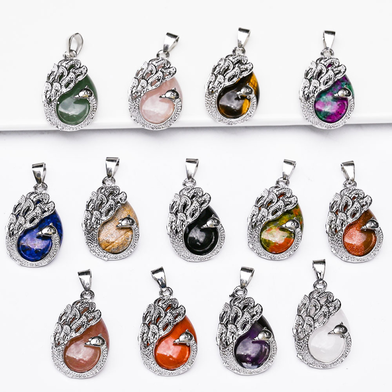 DIY κρεμαστό από φυσικό κρύσταλλο με μοτίβο δράκου, σπειροειδή επεξεργασία, προσωπικό στυλ