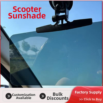 Vizor solar acrilic pentru scutere și tricicluri, montaj cu ventuză, protecție UV și izolație termică