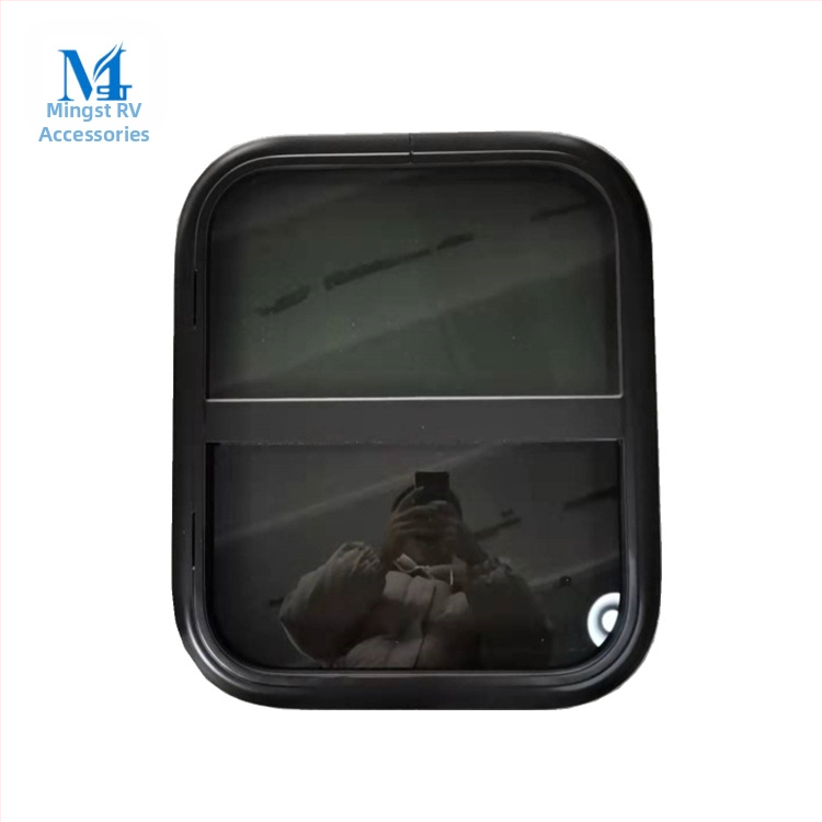 Automobilové okno z hliníkovej zliatiny s vnútornou sieťkou, posuvné okno pre RV – Značka Minsk, Model 20200818, Materiály: hliníková zliatina, kalené sklo