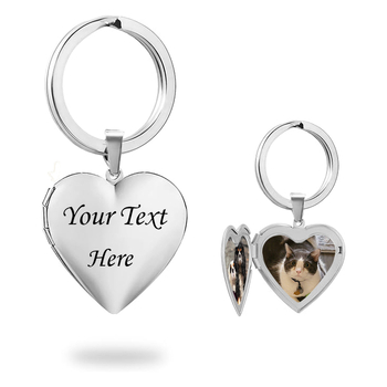 Persiku-sirds formā nerūsējošā tērauda kulons, atslēgu vāciņš, atsevišķi iepakots, dabiskā stila, ar lāzera gravējumu teksta vai fotogrāfiju