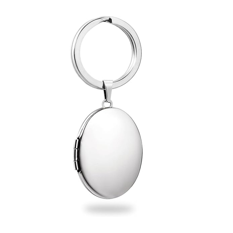 Persiku-sirds formā nerūsējošā tērauda kulons, atslēgu vāciņš, atsevišķi iepakots, dabiskā stila, ar lāzera gravējumu teksta vai fotogrāfiju