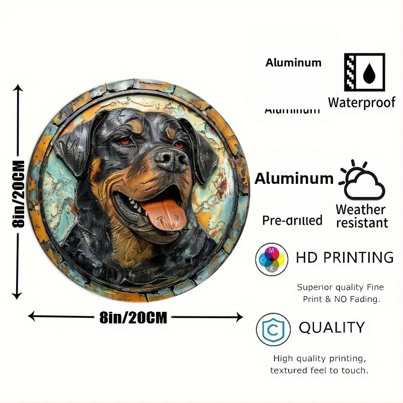 Декоративен кръгъл панел от алуминиева сплав – печат натюрморт, без рамка, с възможност за персонализация