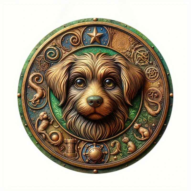 Κυκλικός διακοσμητικός πάνελ από αλουμίνιο με εκτύπωση νεκρής φύσης – χωρίς πλαίσιο, προσαρμόσιμο