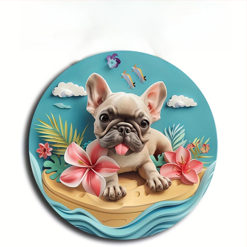 Κυκλικός διακοσμητικός πάνελ από αλουμίνιο με εκτύπωση νεκρής φύσης – χωρίς πλαίσιο, προσαρμόσιμο