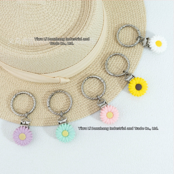 Μεταλλικοί κλιπ για αποσκευή και γυαλιά με ηλεκτροπλατίωση και μοτίβο χρυσάνθεμο, πρωτότυπος σχεδιασμός Li ban zhang, φθινόπωρο 2024